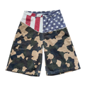 USA & Camo Cut Up Jorts
